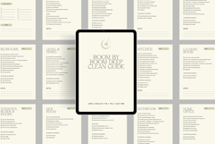 Room by Room Deep Cleaning Guide Canva Template Product Image 1