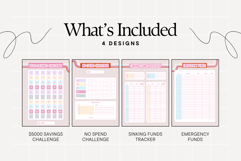 Money Saving Templates Bundle Canva Product Image 3