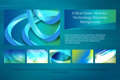6 Blue Green Abstract Technology Business Background Product Image 1
