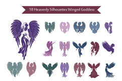18 Heavenly Silhouettes Winged Goddess Product Image 1