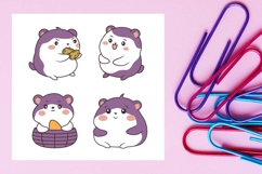15 Cute Purple Hamster Mouse Animal Character Product Image 2