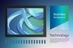 6 Blue Green Abstract Technology Business Background Product Image 2