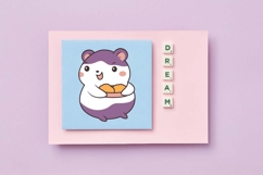 15 Cute Purple Hamster Mouse Animal Character Product Image 4