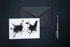 16 Black Ink Stain Paint Water Fluid Liquid Splash Product Image 7