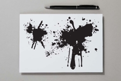 16 Black Ink Stain Paint Water Fluid Liquid Splash Product Image 2