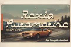 Rexia Automotive Font Product Image 1