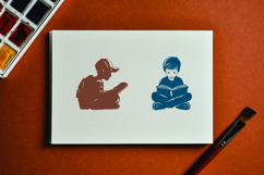 11 Boy Reading Book on The Floor Product Image 4