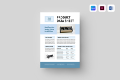 Product One Pager Template | Canva, MS Word, Adobe Indesign Product Image 1