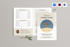 Church Bulletin | Canva, MS Word, &amp; InDesign Product Image 1
