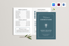 Church Bulletin | Canva, MS Word, &amp; InDesign Product Image 1