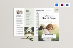 Church Bulletin | Canva, MS Word, InDesign Product Image 1