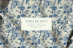 Toile De Jouy Vintage Floral Pattern Product Image 1
