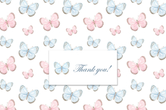 Simple Floral Seamless Patterns Butterfly backgrounds Product Image 7