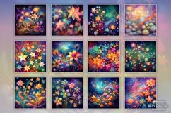Floral Backrounds Set Fantasy Flowers Product Image 2