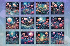 Floral Backrounds Set Fantasy Flowers Product Image 2