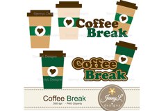 Coffee SEAMLESS Digital papers and Clipart Product Image 2