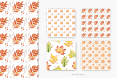 Fall maple leaves digital paper Autumn background Product Image 4