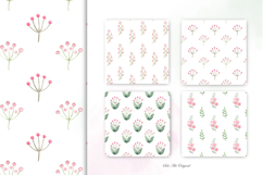 Simple Floral Seamless Patterns Butterfly backgrounds Product Image 4