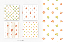 Fall maple leaves digital paper Autumn background Product Image 3