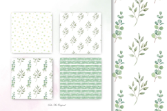 Simple Floral Seamless Patterns Butterfly backgrounds Product Image 5