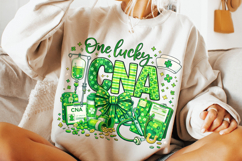 One Lucky CNA PNG, St Patrick's Day Nurse PNG, Lucky Nurse Product Image 4
