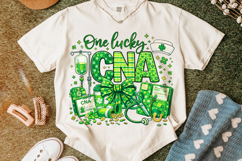 One Lucky CNA PNG, St Patrick's Day Nurse PNG, Lucky Nurse Product Image 5