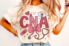CNA Valentine's Day PNG, Nurse Valentine PNG, Xoxo PNG, Love Product Image 2