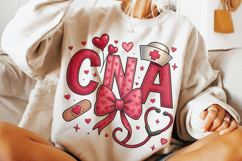 CNA Valentine's Day PNG, Nurse Valentine PNG, Xoxo PNG, Love Product Image 2