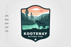 kootenay national park logo illustration design Product Image 1
