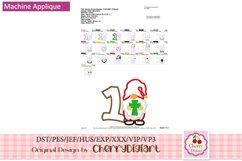 Gnome Cross Numbers machine embroidery bundle 2211N Product Image 5
