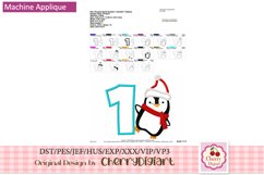Christmas penguin Numbers machine embroidery bundle 2112P B Product Image 3