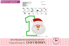 Christmas santa emb Numbers machine embroidery bundle 2195B Product Image 3