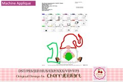 Gnome ornament Numbers machine embroidery bundle 2210Z Product Image 4