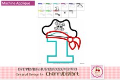 Pirate birthday Numbers machine embroidery bundle 1510B Product Image 6