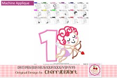 Valentine&#039;s day Numbers applique machine embroidery 2216 Product Image 3