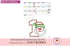 Christmas santa Numbers machine embroidery bundle 1512B Product Image 6