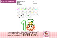 St Patrick&#039;s Day Numbers applique machine embroidery 22120 Product Image 3