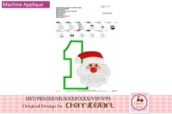 Christmas santa emb Numbers machine embroidery bundle 2191B Product Image 3