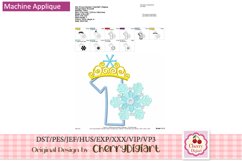 Frozen snowflake Numbers machine embroidery bundle 21101 Product Image 3