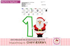 Christmas santa emb Numbers machine embroidery bundle 2193B Product Image 3
