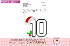 Christmas Santa Numbers machine embroidery bundle 2312C Product Image 3