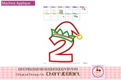 Christmas ELF Numbers machine embroidery bundle 1610B Product Image 5