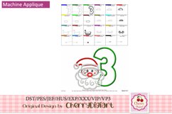 Christmas santa Numbers machine embroidery bundle 1510B Product Image 5