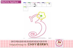 Flower girl Numbers machine embroidery bunles 1426B Product Image 5