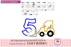 Winter Snowplough Numbers applique machine embroidery 2248B Product Image 5