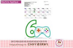 Game Numbers applique machine embroidery bundle 232G Product Image 4