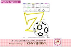 Soccer sports Numbers machine embroidery bundle 1555B Product Image 5