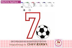 Soccer Numbers applique machine embroidery bunles 2264 Product Image 4