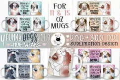 Funny Dog Mug Wraps Vol. 9 | Dog Sublimation Designs Product Image 1
