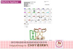 Reindeer Monograms Alphabet machine embroidery bundle 2296B Product Image 3